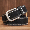 Women Belt Hollow Out Rivet All-match Fashion Belts Women Wide Belt