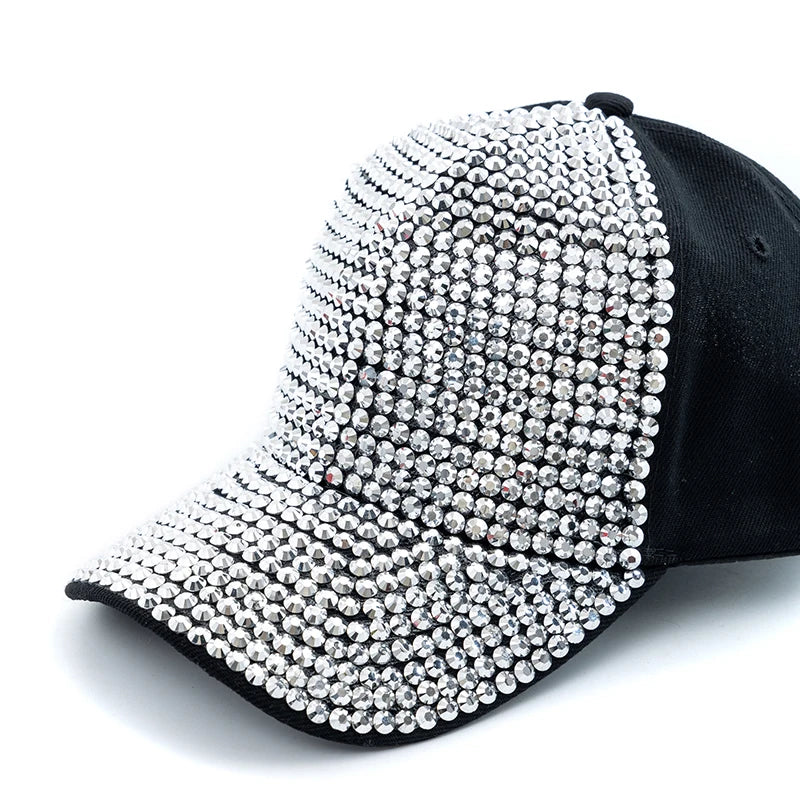 Diamond Inlay Baseball Cap Streetwear Adjustable Fashion Hat