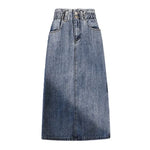 Denim Skirt Women High Waist Wrapped Hip Skirt Casual Skirt-Denim Skirts-Arimonz-Arimonz