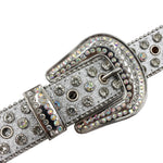 Diamond Rhinestone Belt Fashion Luxury Crystal Studded Pin Buckle Belt-Belts-Arimonz-Arimonz
