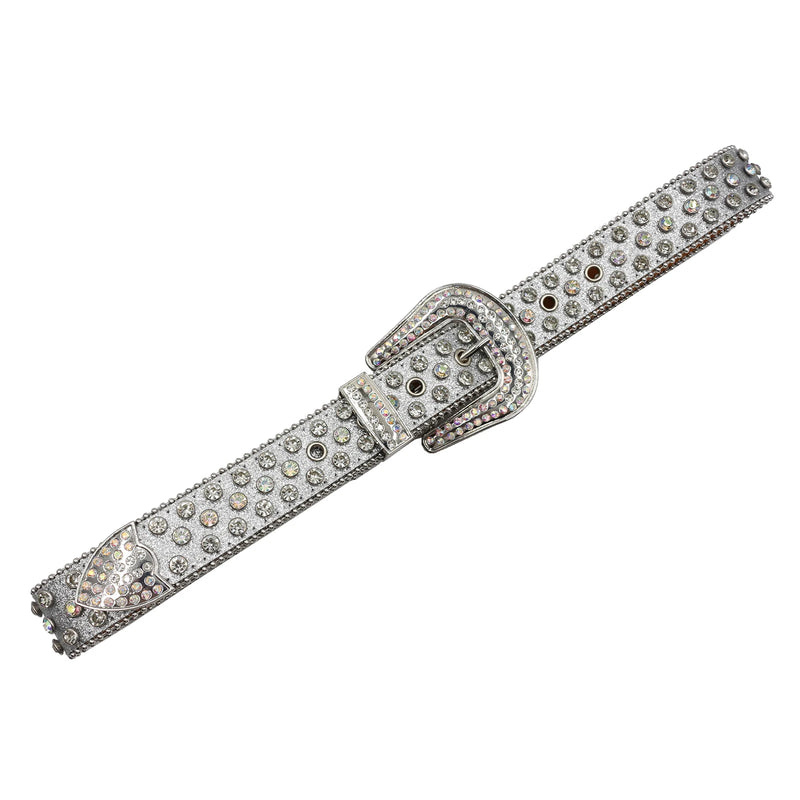 Diamond Rhinestone Belt Fashion Luxury Crystal Studded Pin Buckle Belt-Belts-Arimonz-Arimonz