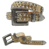 Diamond Rhinestone Belts Fashion Crystal Studded Pin Buckle Belt-Women's Belts-Arimonz-JD-FK-Gold-125cm/49inches-Arimonz