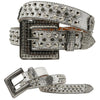 Diamond Rhinestone Belts Fashion Crystal Studded Pin Buckle Belt-Women's Belts-Arimonz-JD-FK-Silver-125cm/49inches-Arimonz