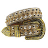 Diamond Rhinestone Belts Fashion Crystal Studded Pin Buckle Belt-Women's Belts-Arimonz-JD-JD-Gold-125cm/49inches-Arimonz