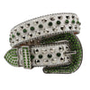 Diamond Rhinestone Belts Fashion Crystal Studded Pin Buckle Belt-Women's Belts-Arimonz-JD-JD-Green-125cm/49inches-Arimonz