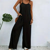 Digital Printing Color Gradient Sleeveless Casual Baggy Jumpsuit-Jumpsuits & Rompers-Arimonz-black-S-Arimonz