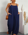 Digital Printing Color Gradient Sleeveless Casual Baggy Jumpsuit-Jumpsuits & Rompers-Arimonz-DEEP BLUE-S-Arimonz