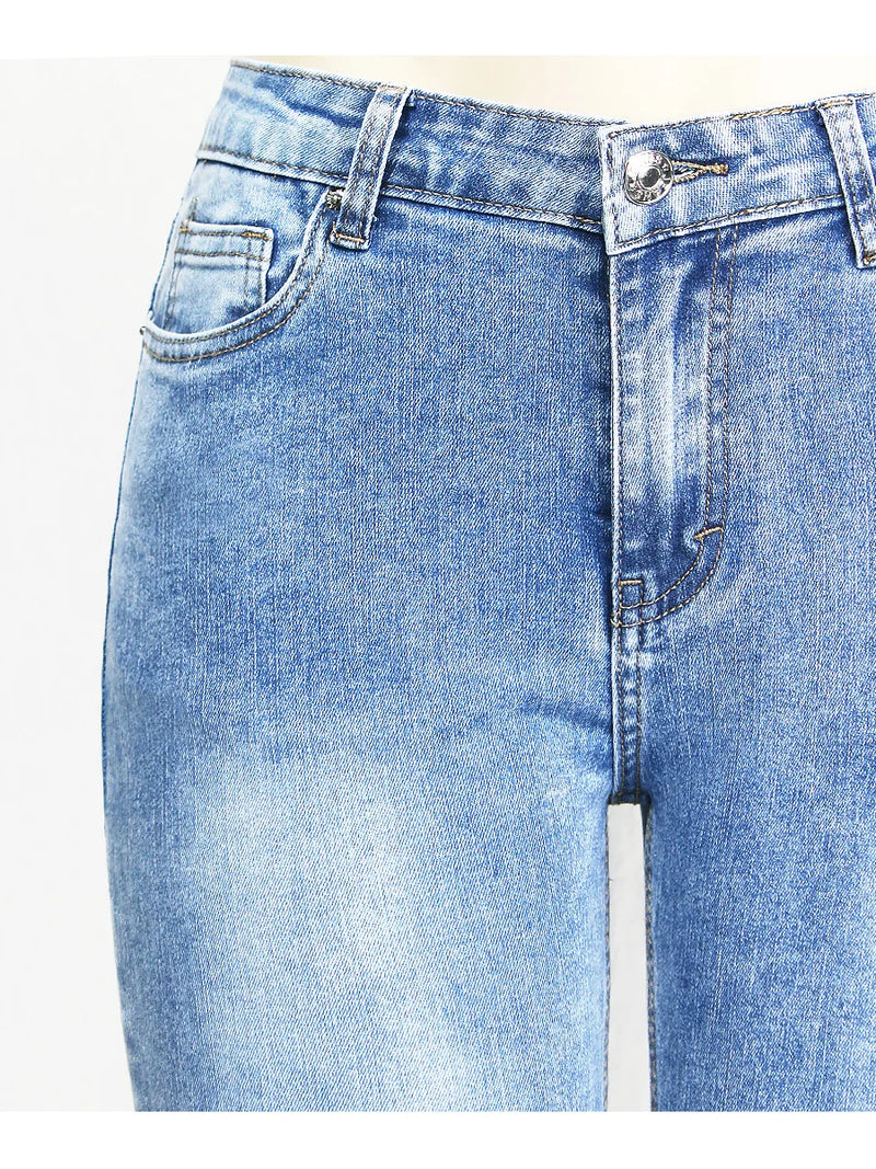 Distressed Jeans For Women Stretchy Pencil Skinny Denim Pants-Skinny Jeans-Arimonz-Arimonz