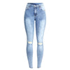 Distressed Jeans For Women Stretchy Pencil Skinny Denim Pants-Skinny Jeans-Arimonz-Arimonz