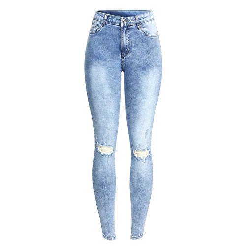 Distressed Jeans For Women Stretchy Pencil Skinny Denim Pants-Skinny Jeans-Arimonz-Arimonz