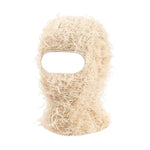 Distressed Knitted Hip Hop Cap Outdoor Fuzzy Ski Balaclava Beanies Hat-Winter Hats-Arimonz-Beige 2-Arimonz