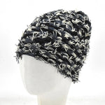 Distressed Knitted Hip Hop Cap Outdoor Fuzzy Ski Balaclava Beanies Hat-Winter Hats-Arimonz-Black Grey Beige-Arimonz