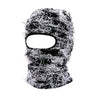 Distressed Knitted Hip Hop Cap Outdoor Fuzzy Ski Balaclava Beanies Hat-Winter Hats-Arimonz-Black White 2-Arimonz