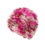 Distressed Knitted Hip Hop Cap Outdoor Fuzzy Ski Balaclava Beanies Hat-Winter Hats-Arimonz-Rose Red Pink-Arimonz