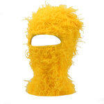 Distressed Knitted Hip Hop Cap Outdoor Fuzzy Ski Balaclava Beanies Hat-Winter Hats-Arimonz-Yellow 2-Arimonz