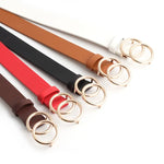 Double Loop Buckle Design Belt Casual Jeans Women Adjustable Belt-Belts-Arimonz-Arimonz