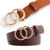 Double Loop Buckle Design Belt Casual Jeans Women Adjustable Belt-Belts-Arimonz-Arimonz
