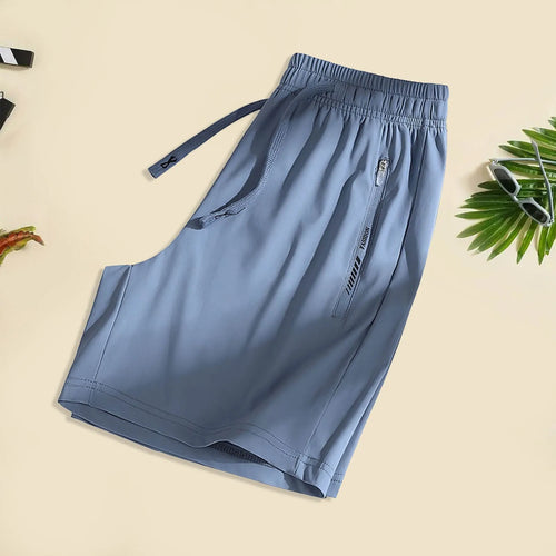 Drawstring Quick Drying Thin Loose Short Elastic Waist Solid Color-Shorts-Arimonz-Arimonz
