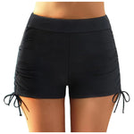 Drawstring Swim Briefs Beach Shorts Ruched Bottom High Cut Shorts-Shorts-Arimonz-Arimonz