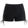 Drawstring Swim Briefs Beach Shorts Ruched Bottom High Cut Shorts-Shorts-Arimonz-Black-S-Arimonz