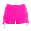 Drawstring Swim Briefs Beach Shorts Ruched Bottom High Cut Shorts-Shorts-Arimonz-Hot Pink-S-Arimonz