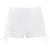 Drawstring Swim Briefs Beach Shorts Ruched Bottom High Cut Shorts-Shorts-Arimonz-White-S-Arimonz