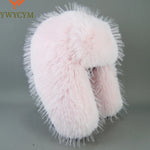 Unisex Winter Earflap Cap High-end Luxury Fur Warm Ear Cap Hat