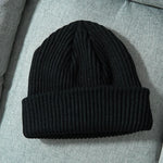 Knitted Hat Solid Skuilles Beanies Dad Cap Thick Warm Ski Beanies Caps