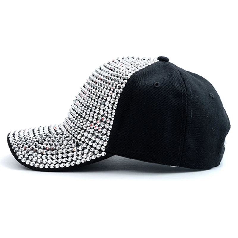 Diamond Inlay Baseball Cap Streetwear Adjustable Fashion Hat