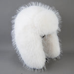 Unisex Winter Earflap Cap High-end Luxury Fur Warm Ear Cap Hat