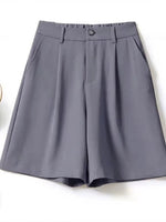 Summer Shorts Loose Ventilate Solid High Waisted Short for Women