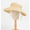 Edged Straw Sun Hat Foldable Raffia Large Brim Hollow Top Beach Hat-Summer Hats-Arimonz-Beige-adjustable-Arimonz