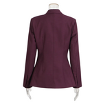 Elegant Classic Blazer And Wide Leg Trouser Two-Piece Pant Suit Set-Wear To Work Sets-Arimonz-Arimonz