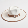 Elegant Fascinator Bow Tie Fedora Hat Wide Brim Jazz Party Women Hat-Hats-Arimonz-Arimonz