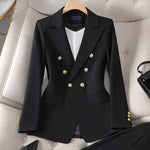 Elegant Fashionable Western Style High-End Business Attire Office Wear-Wear To Work Sets-Arimonz-Black one-piece coat-S-Arimonz