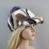Elegant Natural Mink Fur Handmade Stylish Warm Baseball Cap-Women's Caps-Arimonz-colorful 1-Adjustable-Arimonz