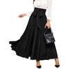 Elegant Temperament High Waist Front Bow Tie Pleated A Line Skirt-Skirts-Arimonz-Black-XS-Arimonz