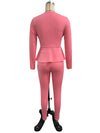 Elegant V-neck Bandage Top and Pencil Pants Outfit Suit 2 Piece Set-Wear To Work Sets-Arimonz-Arimonz