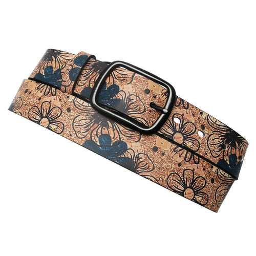 Fashion Belt with Black Pin Buckle Denim Belt Flower Vintage Style-Women's Belts-Arimonz-Arimonz
