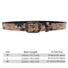 Fashion Belt with Black Pin Buckle Denim Belt Flower Vintage Style-Women's Belts-Arimonz-Arimonz