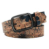 Fashion Belt with Black Pin Buckle Denim Belt Flower Vintage Style-Women's Belts-Arimonz-Arimonz