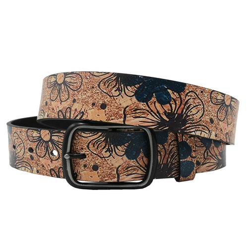 Fashion Belt with Black Pin Buckle Denim Belt Flower Vintage Style-Women's Belts-Arimonz-Arimonz