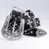 Fashion Dazzling Rhinestone Western Cowgirl Bling Studded Design Belt-Belts-Arimonz-115CM/45inches-Arimonz