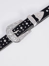 Fashion Dazzling Rhinestone Western Cowgirl Bling Studded Design Belt-Belts-Arimonz-Arimonz