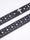 Fashion Dazzling Rhinestone Western Cowgirl Bling Studded Design Belt-Belts-Arimonz-Arimonz