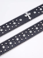 Fashion Dazzling Rhinestone Western Cowgirl Bling Studded Design Belt-Belts-Arimonz-Arimonz