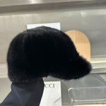 Fashion Real Mink Fur Winter Women Hat Genuine Outdoor Cap-Winter Hats-Arimonz-Arimonz