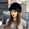Fashion Real Mink Fur Winter Women Hat Genuine Outdoor Cap-Winter Hats-Arimonz-Arimonz