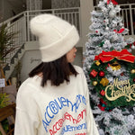 Fashion Warm Cashmere Wool Skullies Rabbit Fur Winter Knitted Beanies-Winter Hats-Arimonz-Arimonz