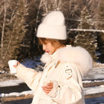 Fashion Warm Cashmere Wool Skullies Rabbit Fur Winter Knitted Beanies-Winter Hats-Arimonz-Arimonz